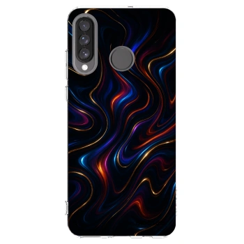 Picasee Huawei P30 Lite Hülle - Transparentes Silikon - Noir