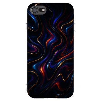 Picasee Apple iPhone 8 Hülle - Transparentes Silikon - Noir