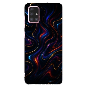 Picasee Samsung Galaxy A71 A715F Hülle - Transparentes Silikon - Noir