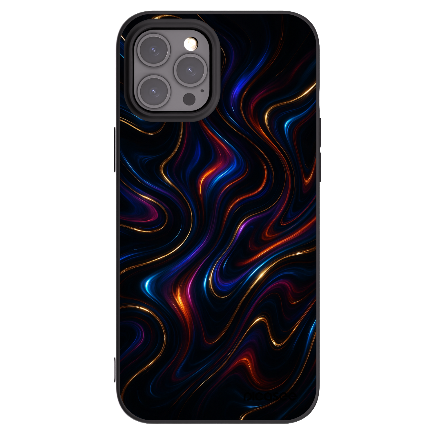 Picasee Apple iPhone 12 Pro Max Hülle - Schwarzes Silikon - Noir
