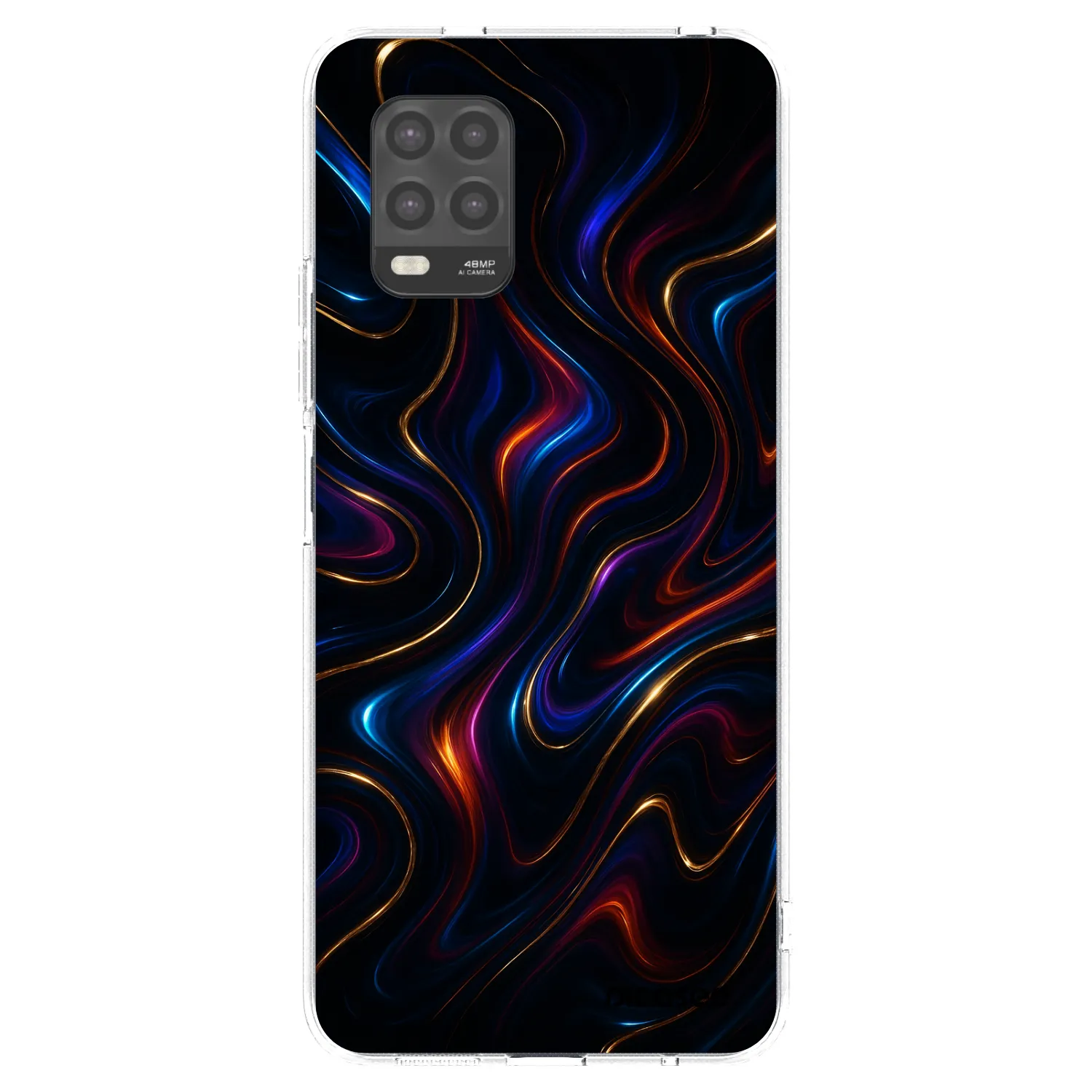 Picasee Xiaomi Mi 10 Lite Hülle - Transparentes Silikon - Noir