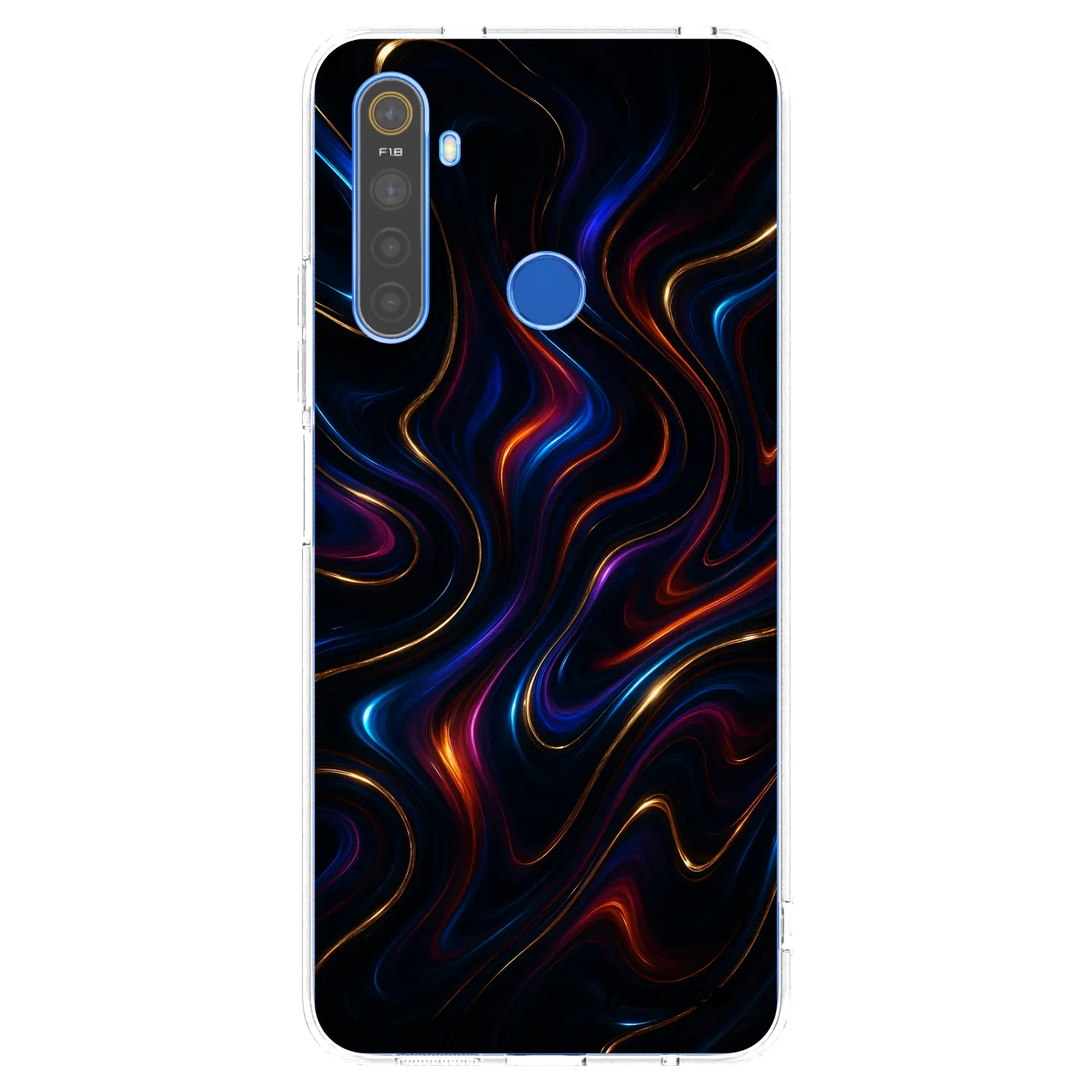 Picasee Realme 5 Hülle - Transparentes Silikon - Noir