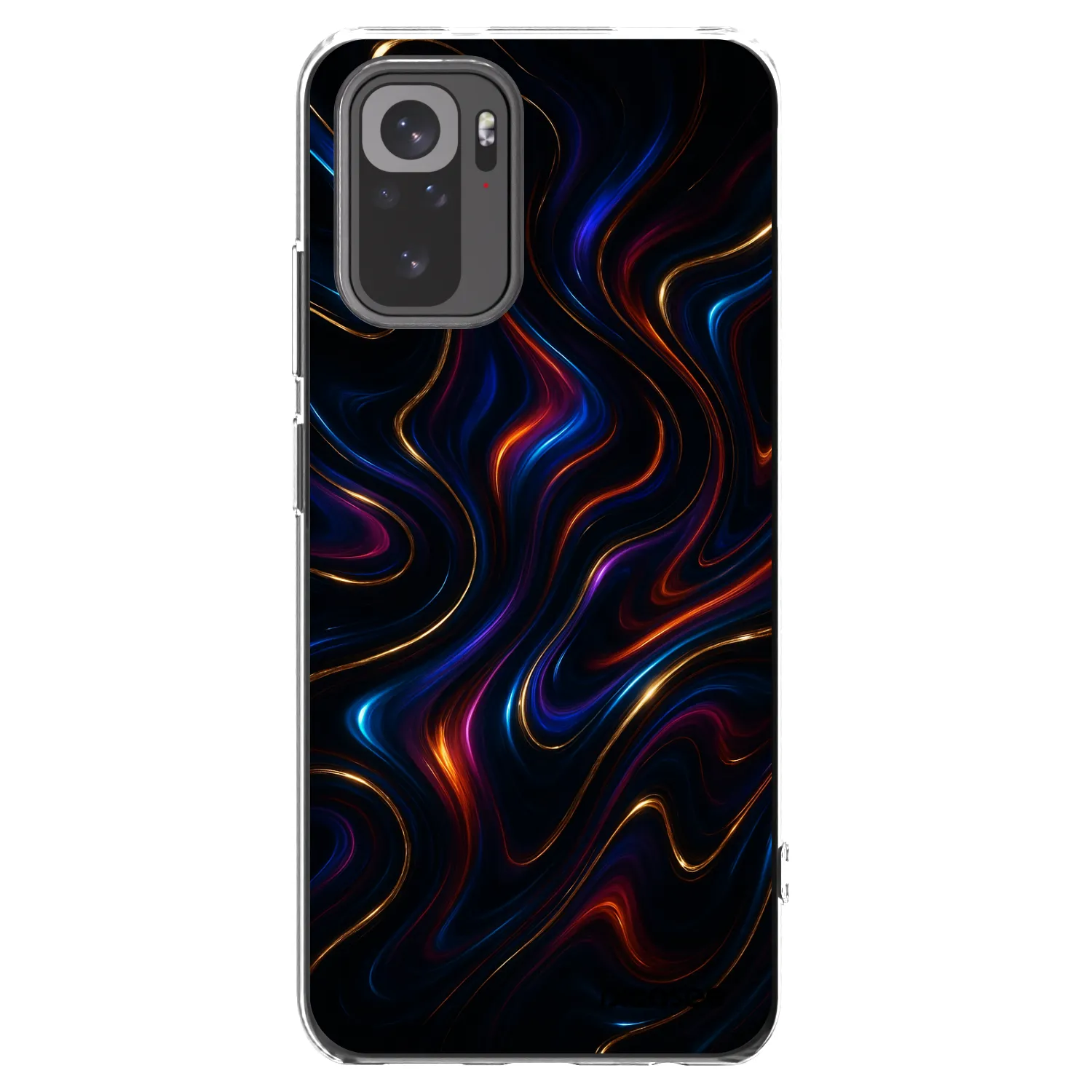 Picasee Xiaomi Redmi Note 10 Hülle - Transparentes Silikon - Noir