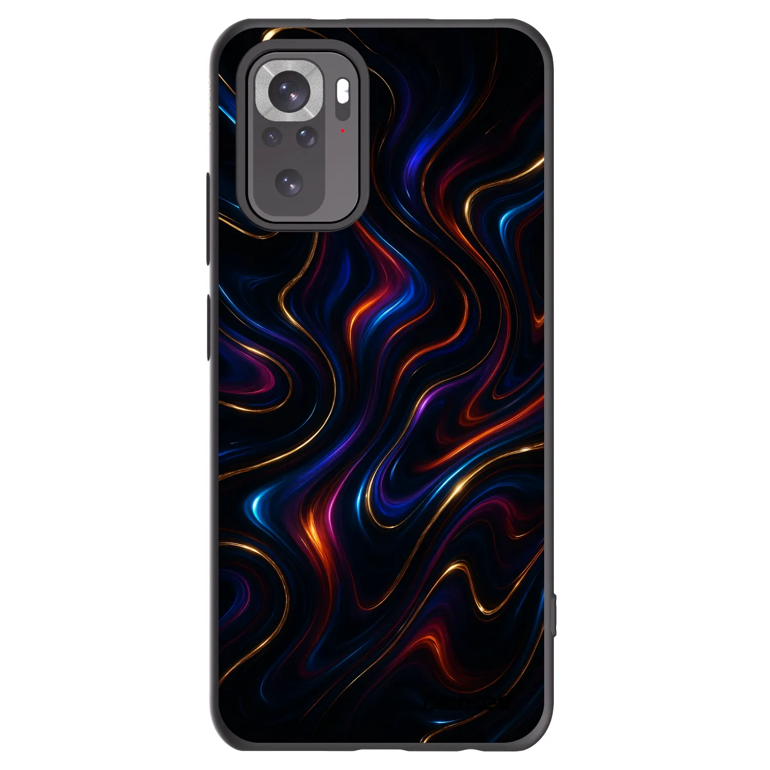 Picasee Xiaomi Redmi Note 10 Hülle - Schwarzes Silikon - Noir