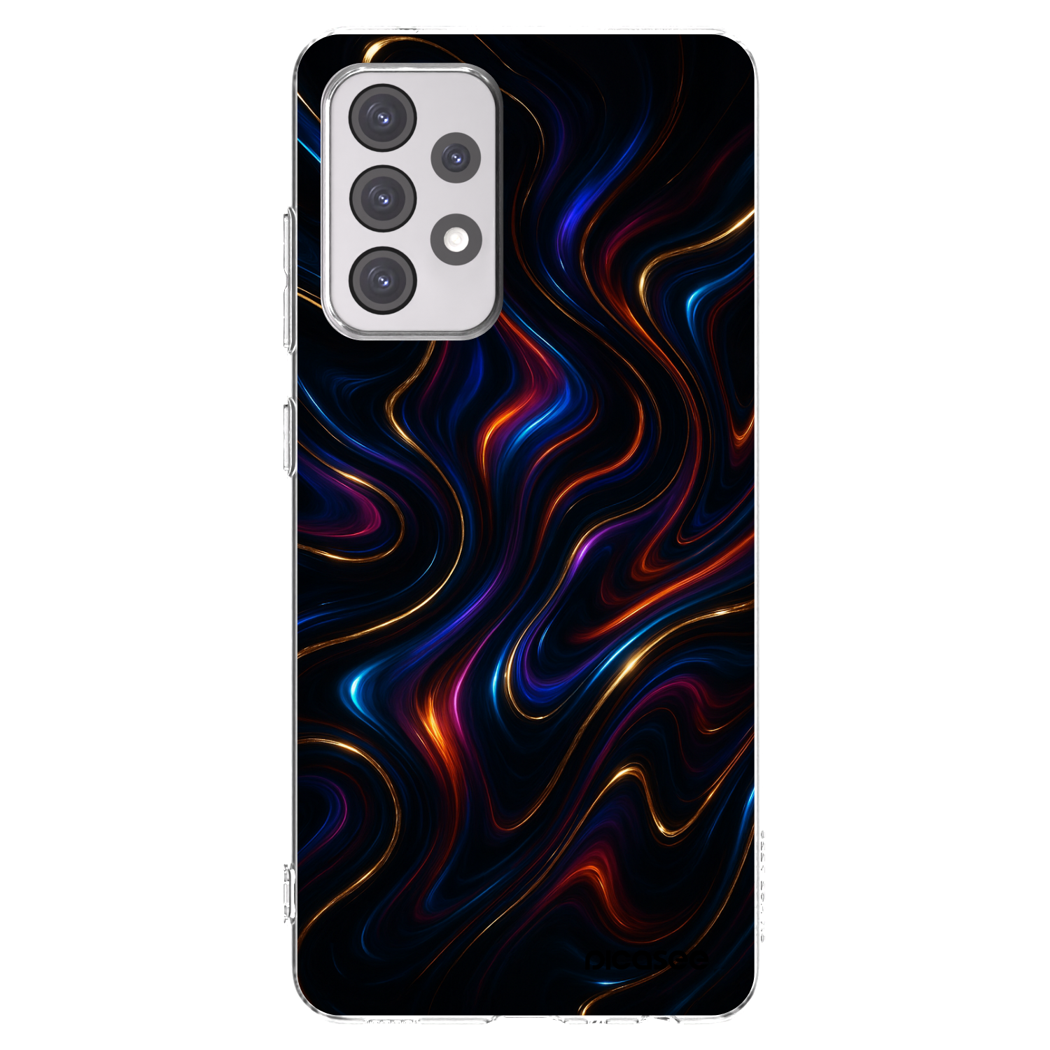Picasee Samsung Galaxy A52 5G A525F Hülle - Transparentes Silikon - Noir