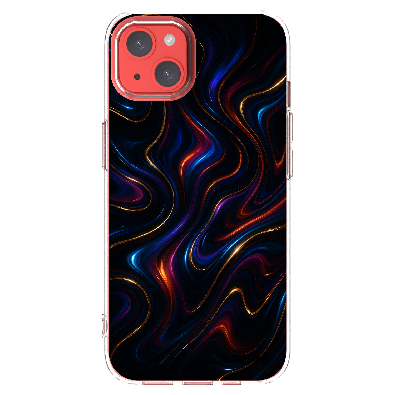 Picasee Apple iPhone 13 Hülle - Transparentes Silikon - Noir