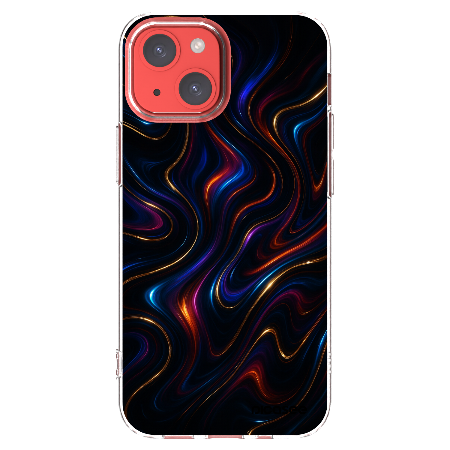 Picasee Apple iPhone 13 mini Hülle - Transparentes Silikon - Noir