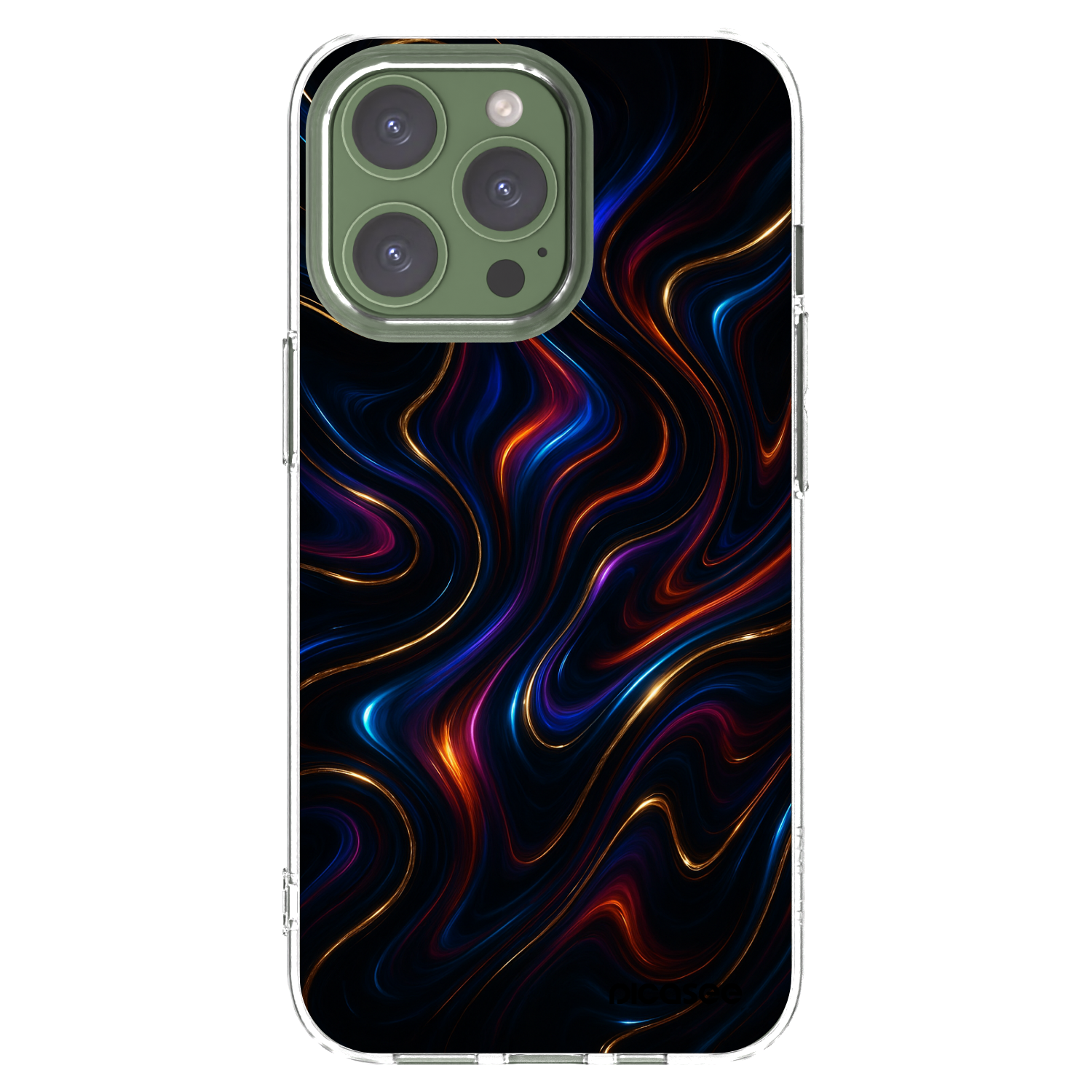 Picasee Apple iPhone 13 Pro Hülle - Transparentes Silikon - Noir