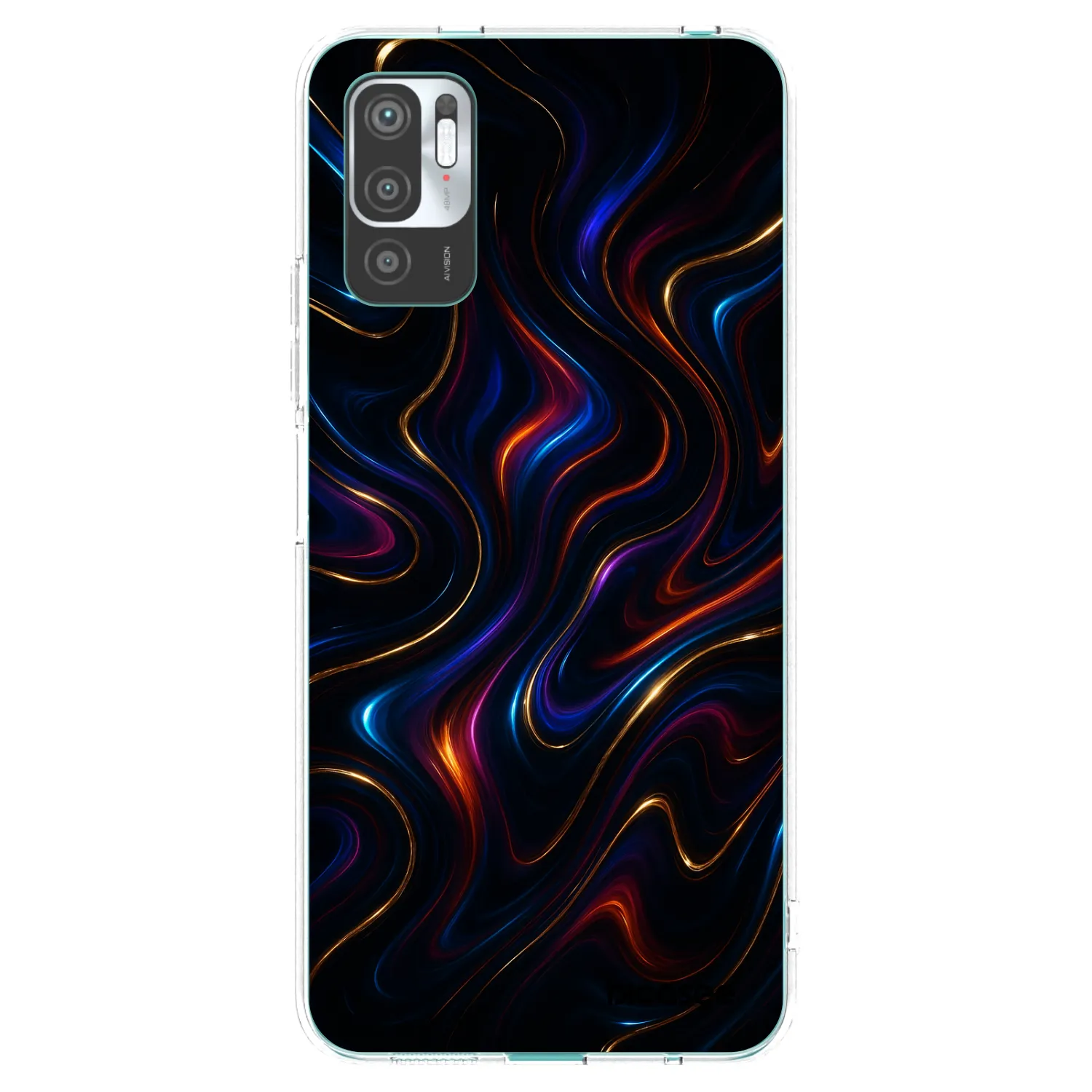 Picasee Xiaomi Redmi Note 10 5G Hülle - Transparentes Silikon - Noir