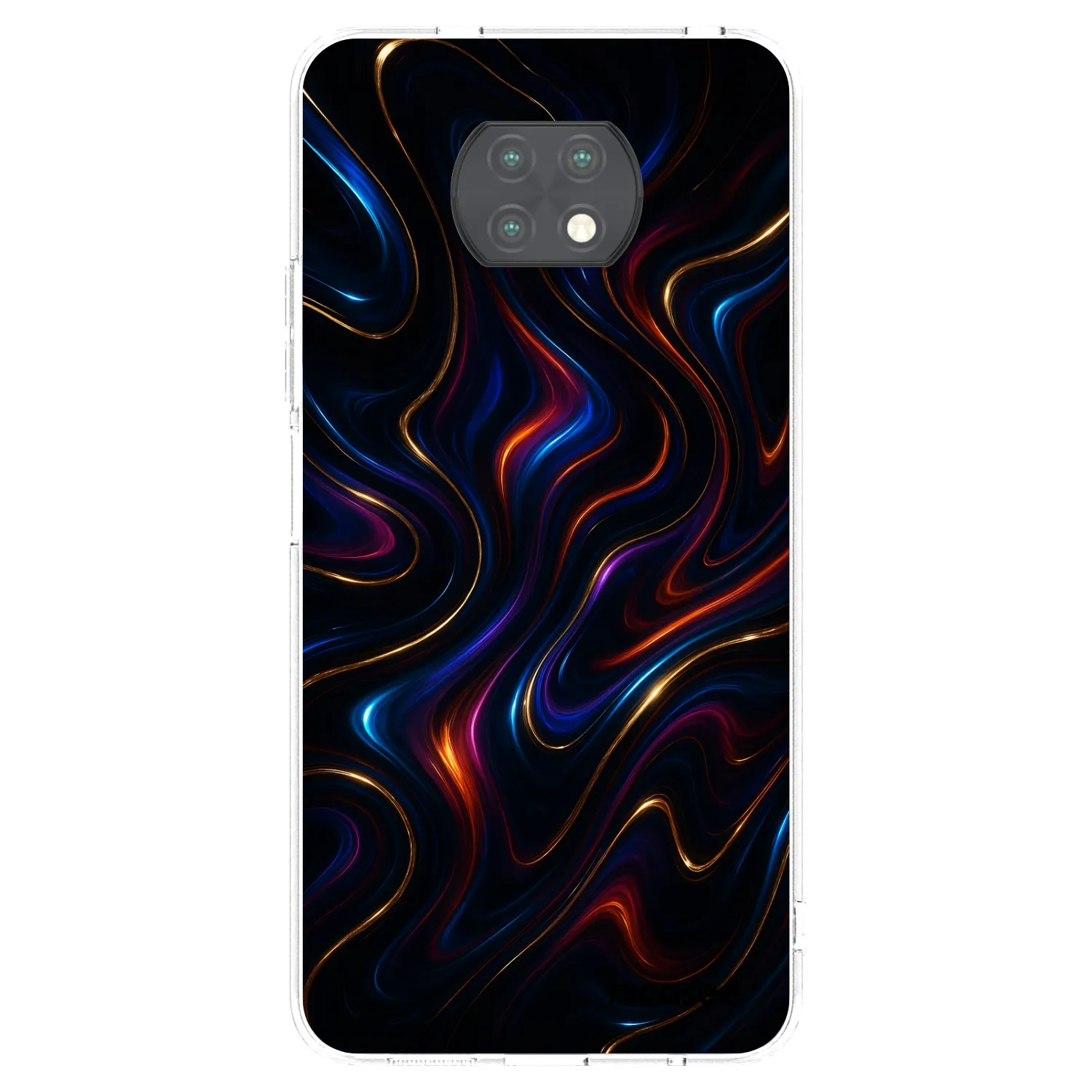 Picasee Xiaomi Redmi Note 9T Hülle - Transparentes Silikon - Noir