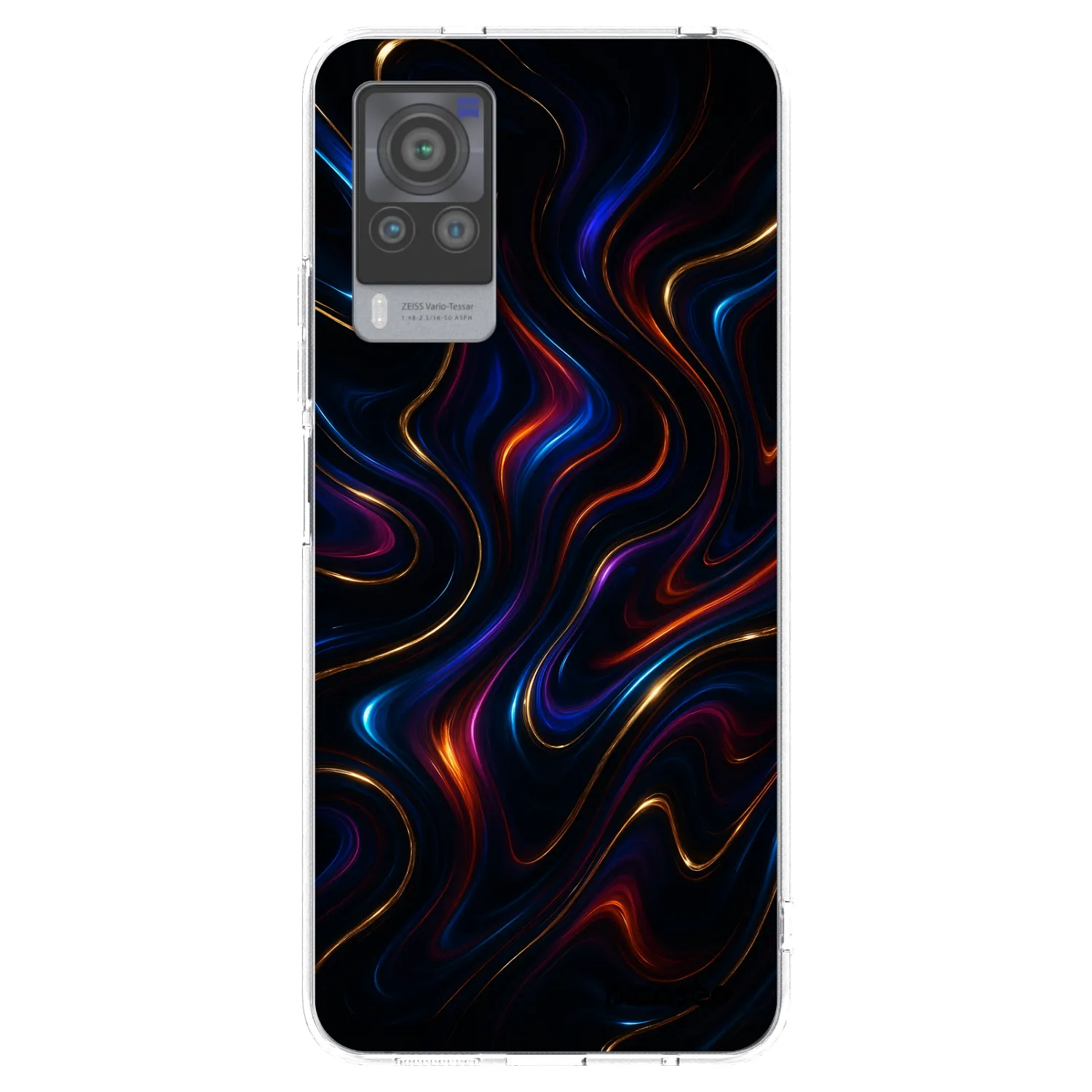 Picasee Vivo X60 Pro 5G Hülle - Transparentes Silikon - Noir
