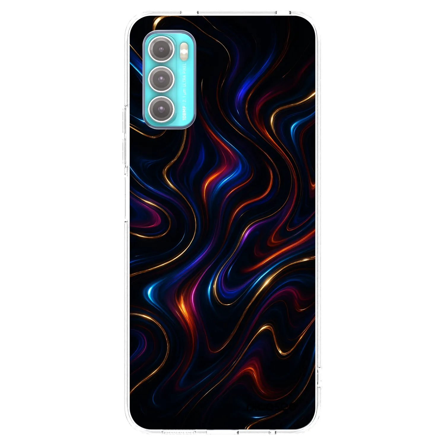 Picasee Motorola Moto G60 Hülle - Transparentes Silikon - Noir