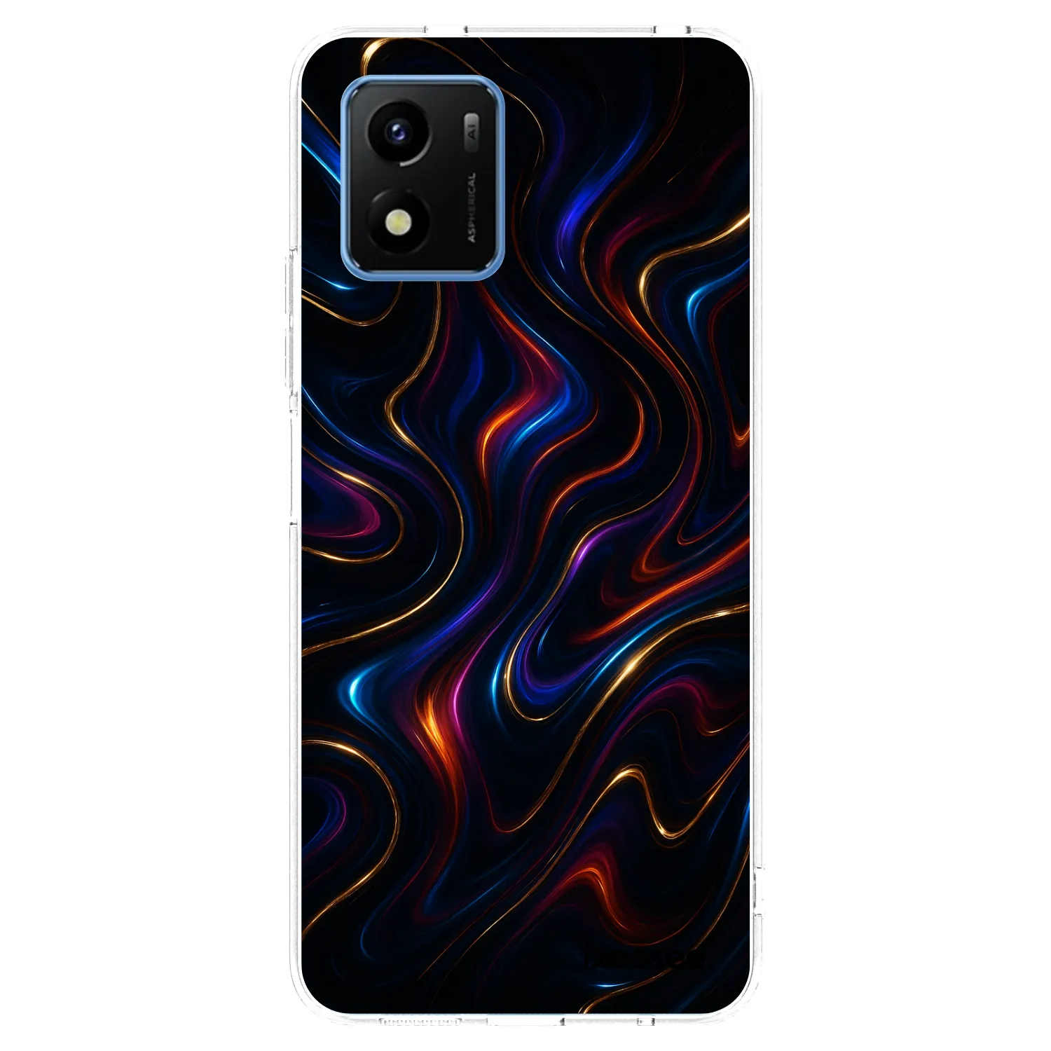 Picasee Vivo Y01 Hülle - Transparentes Silikon - Noir
