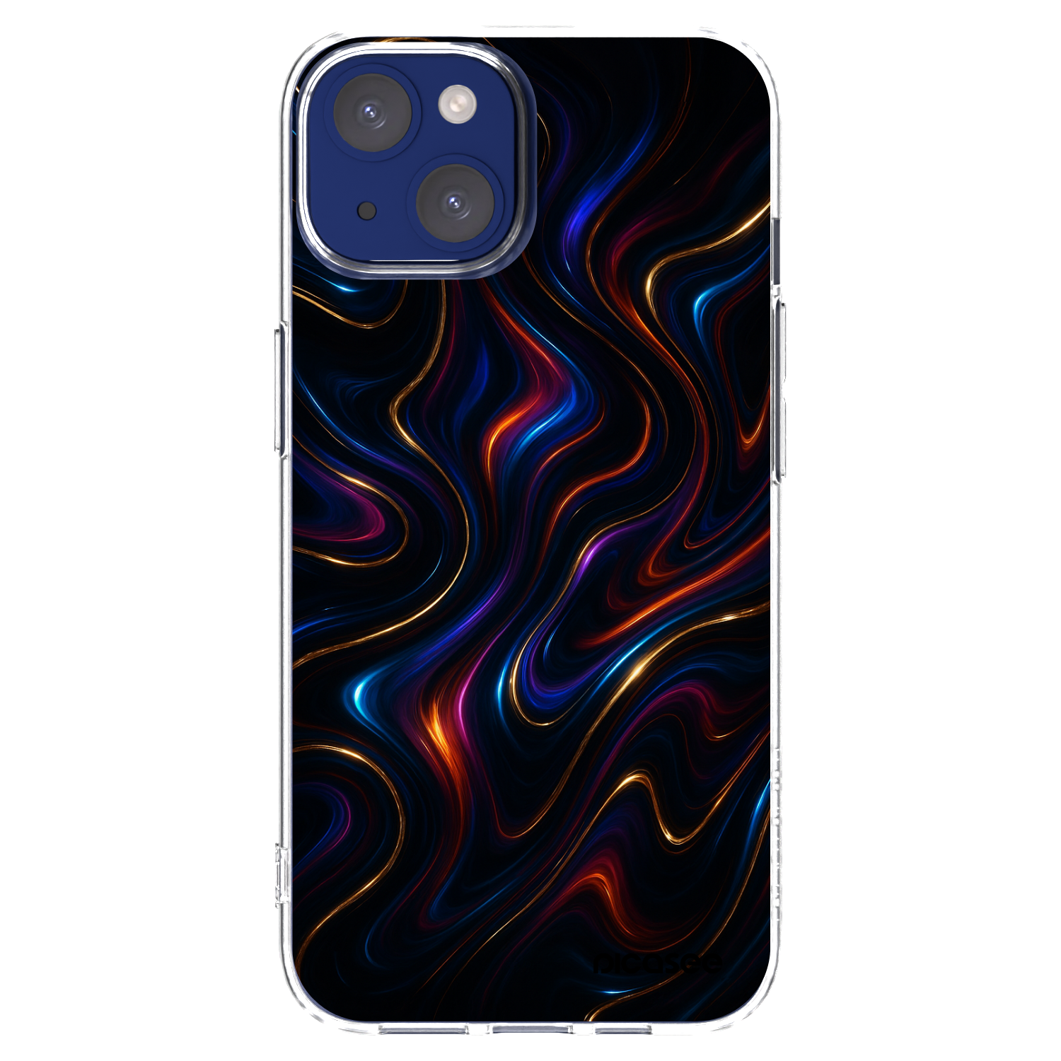 Picasee Apple iPhone 14 Hülle - Transparentes Silikon - Noir