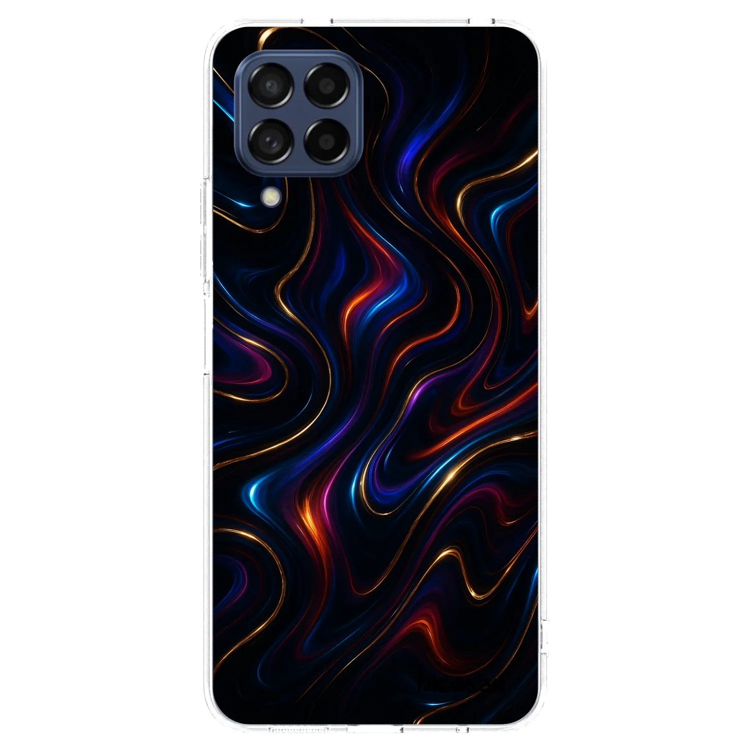 Picasee Samsung Galaxy M53 5G Hülle - Transparentes Silikon - Noir