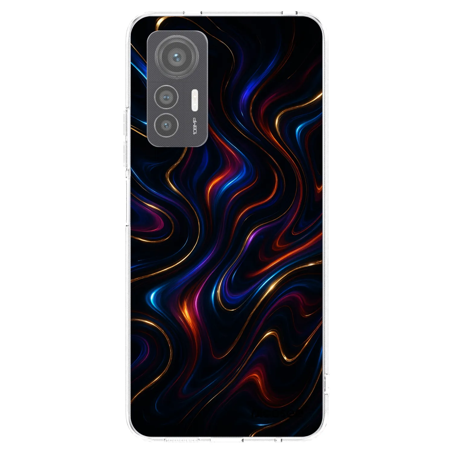 Picasee Xiaomi 12 Lite Hülle - Transparentes Silikon - Noir