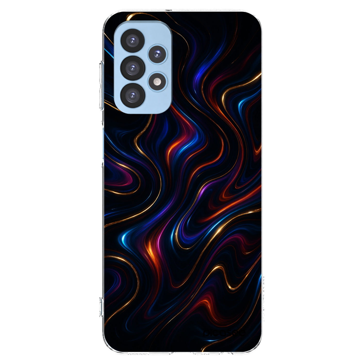 Picasee Samsung Galaxy A23 A235F 4G Hülle - Transparentes Silikon - Noir