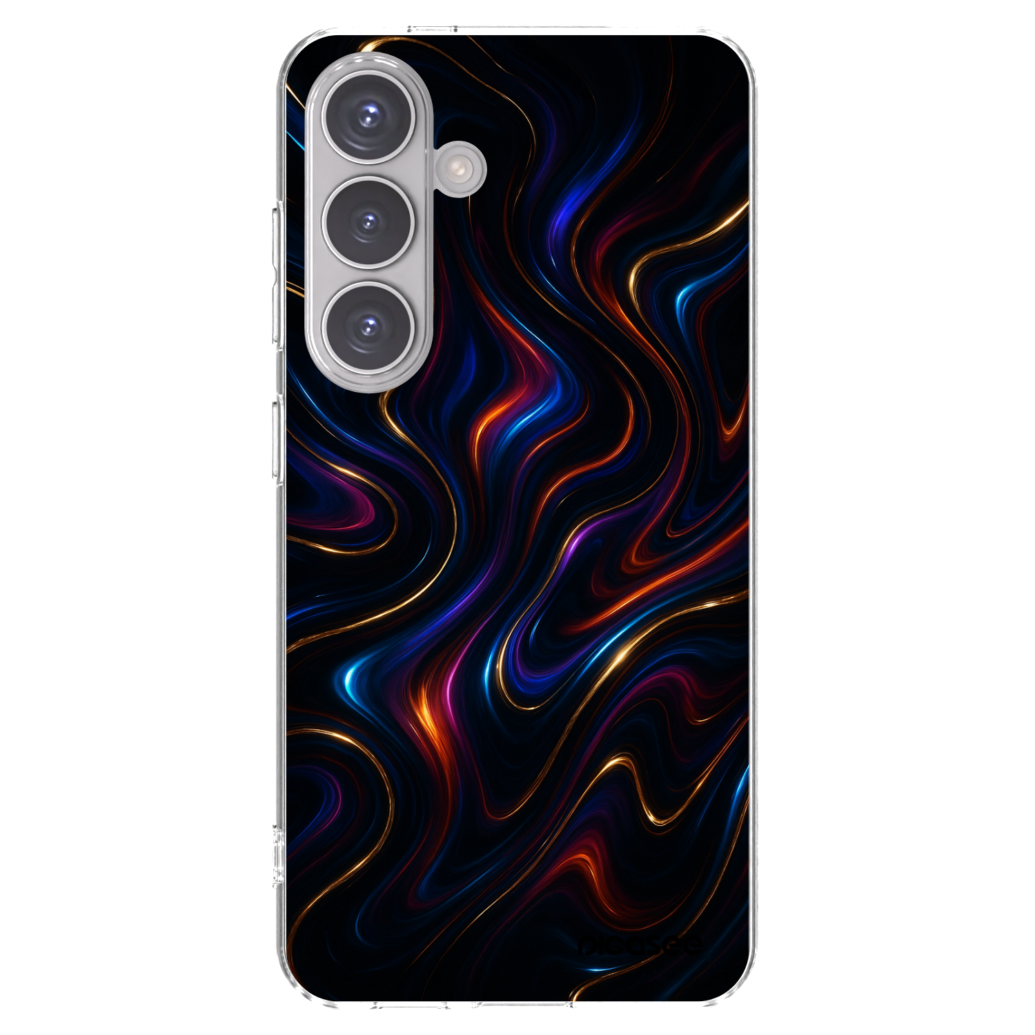 Picasee Samsung Galaxy S24 S921B 5G Hülle - Transparentes Silikon - Noir
