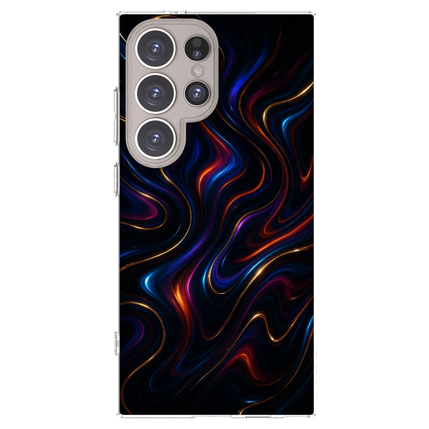 Picasee Samsung Galaxy S24 Ultra S928B 5G Hülle - Transparentes Silikon - Noir