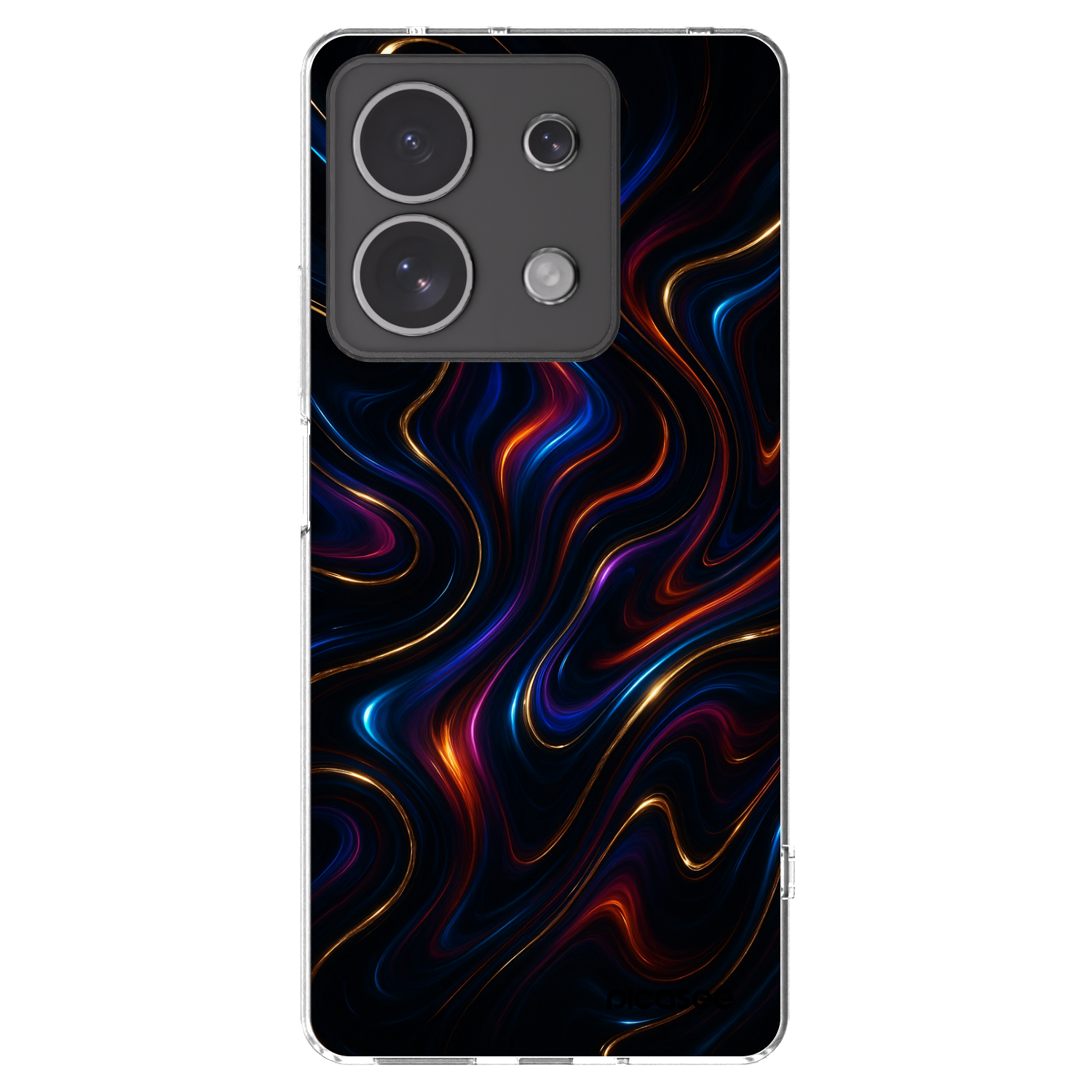 Picasee Xiaomi Redmi Note 13 4G Hülle - Transparentes Silikon - Noir