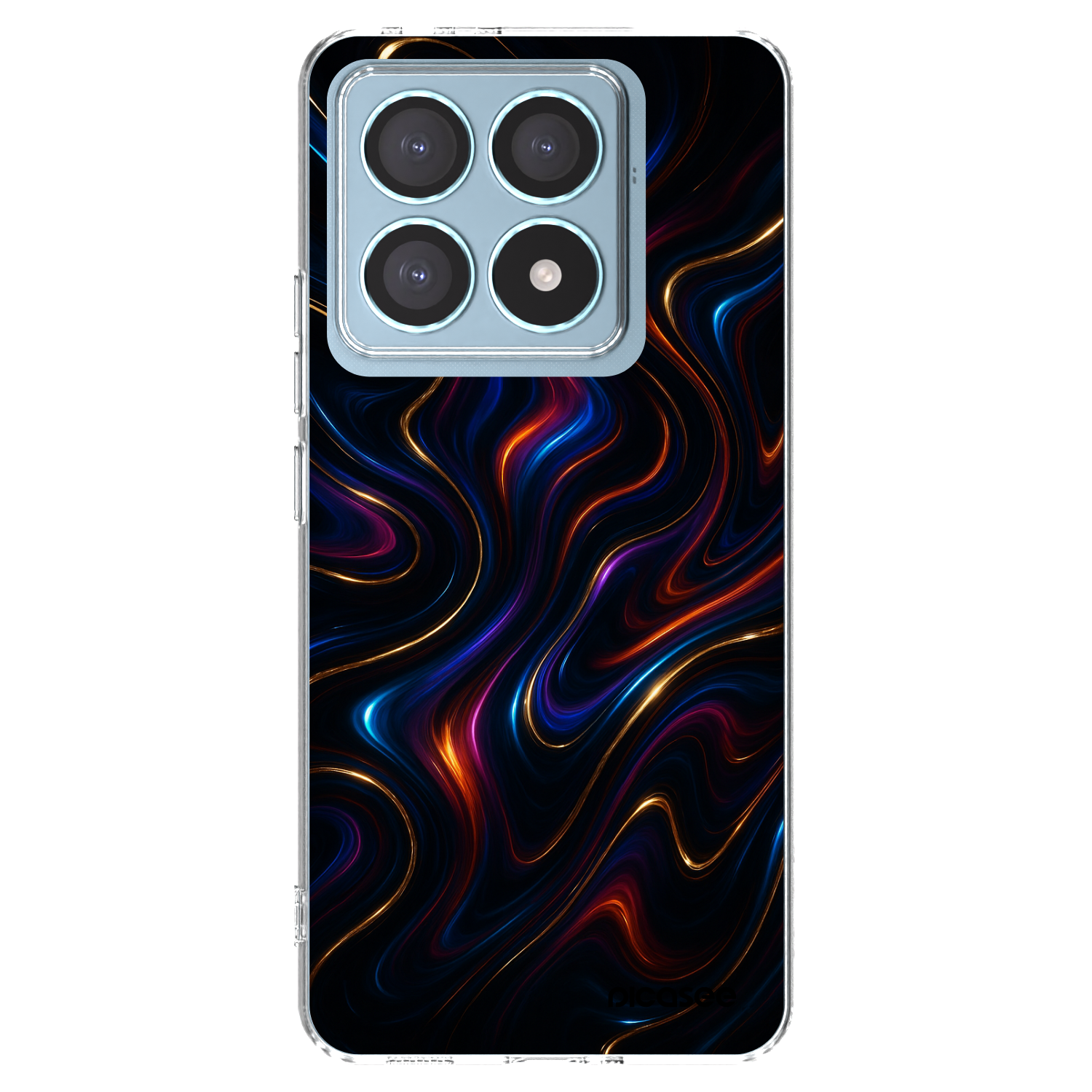 Picasee Xiaomi 14T Pro Hülle - Transparentes Silikon - Noir