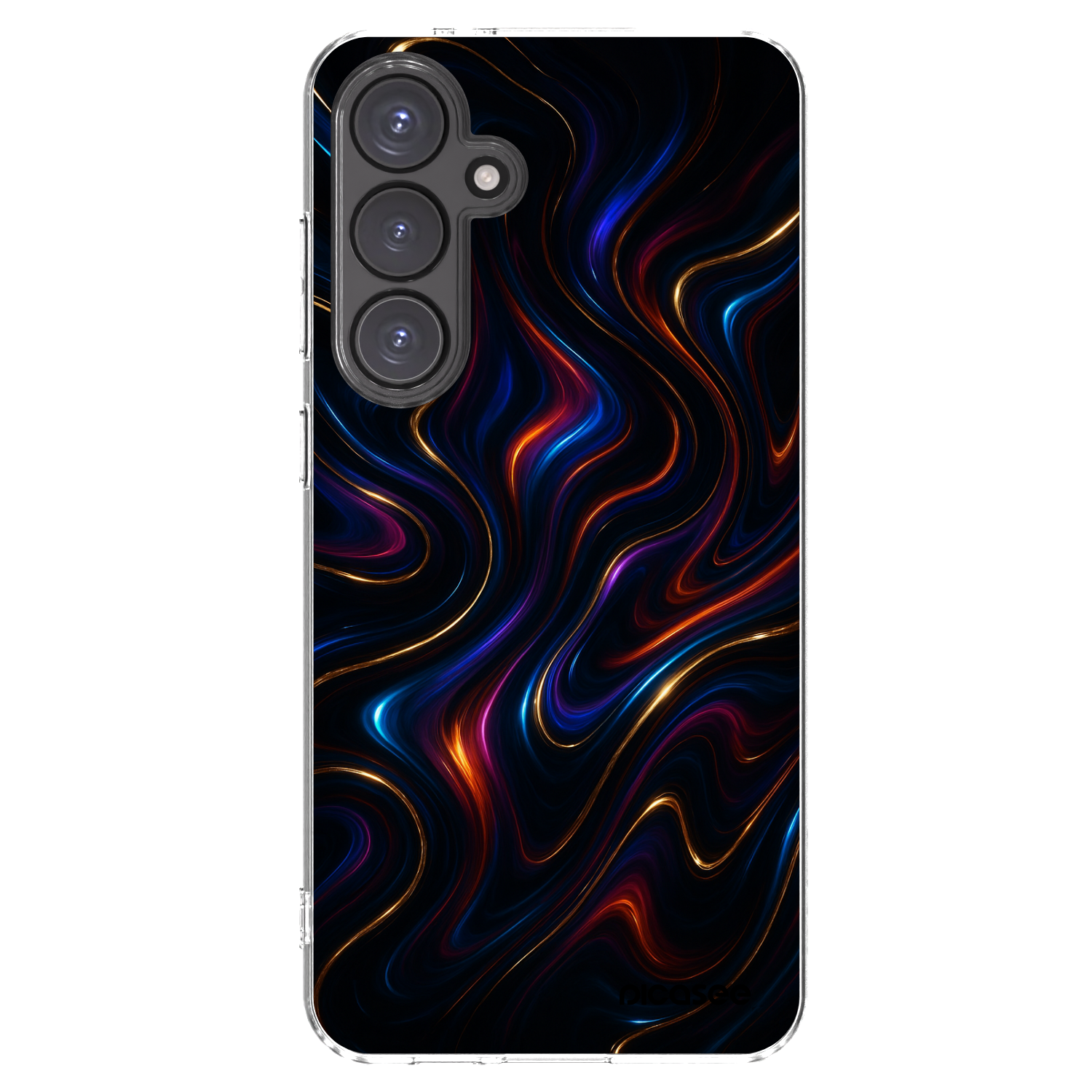 Picasee Samsung Galaxy S24 FE S721B Hülle - Transparentes Silikon - Noir