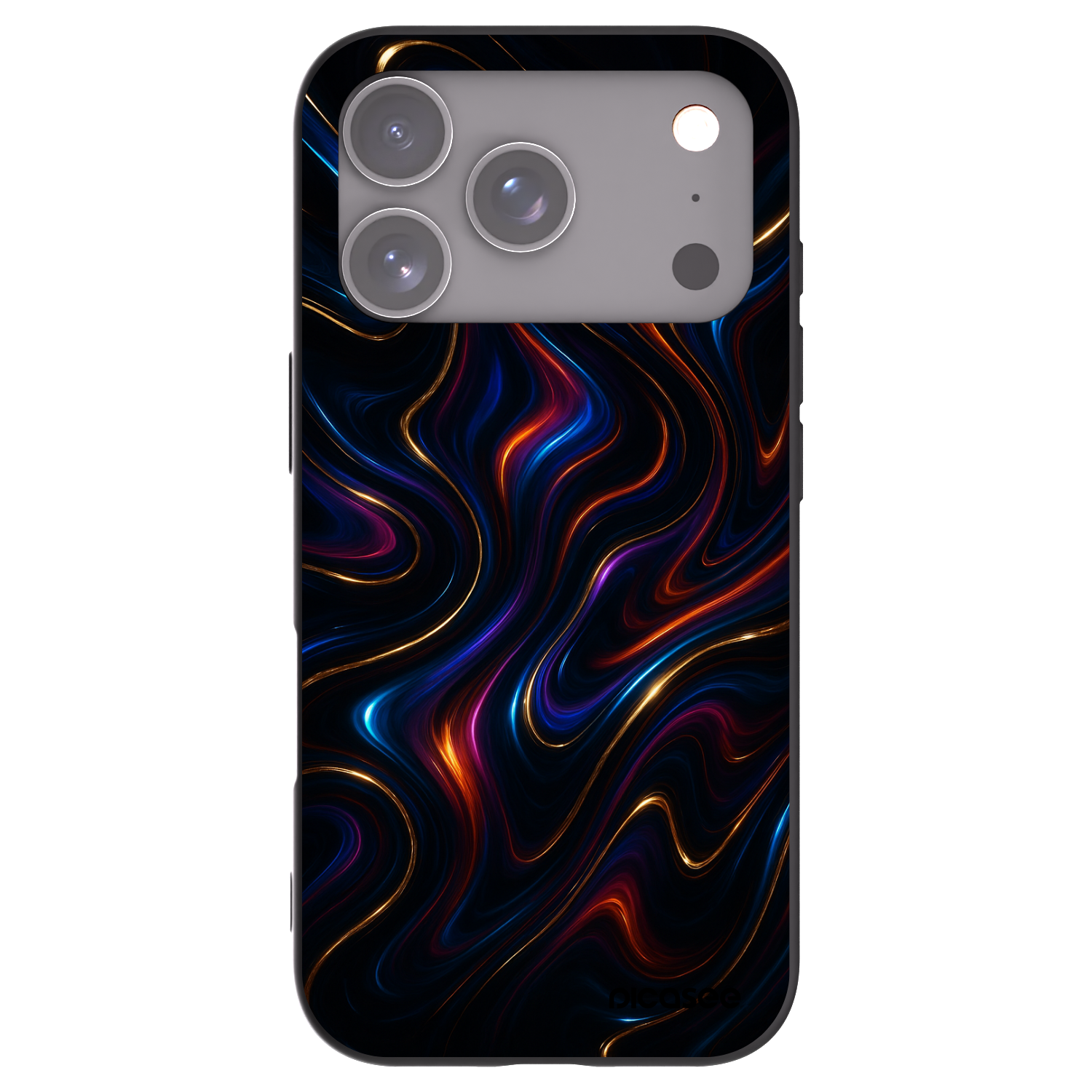 Picasee Apple iPhone 17 Pro Hülle - Schwarzes Silikon - Noir