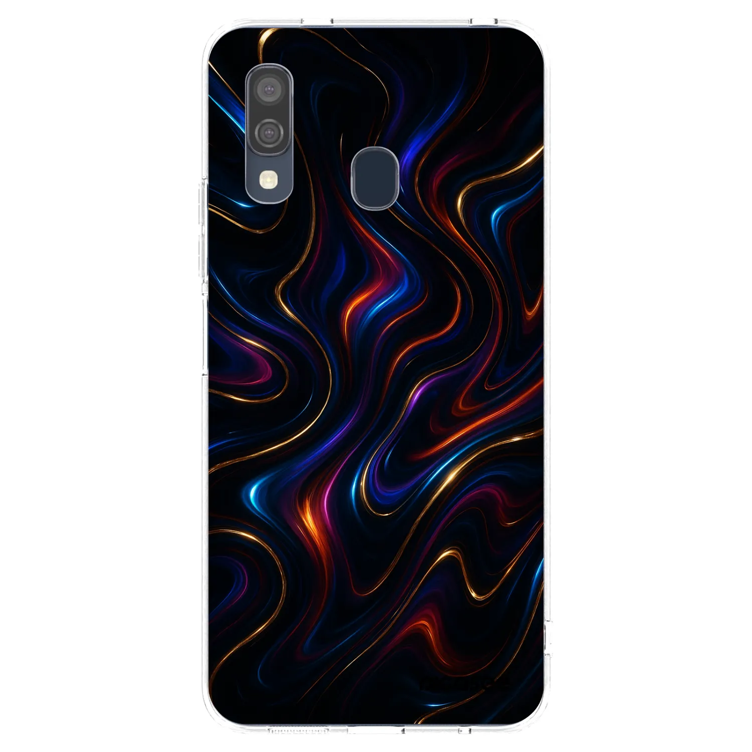 Picasee Samsung Galaxy A40 A405F Hülle - Transparentes Silikon - Noir