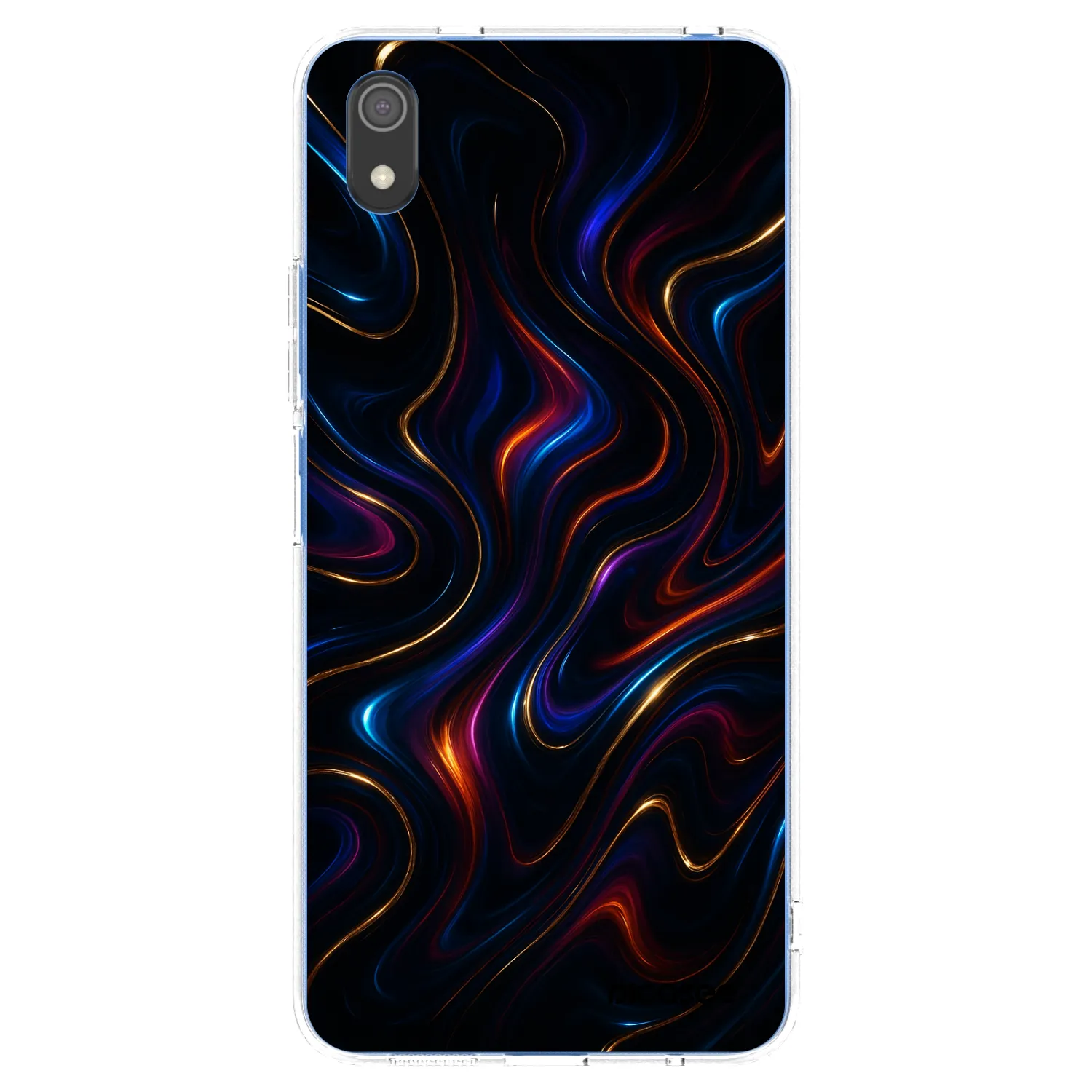 Picasee Xiaomi Redmi 7A Hülle - Transparentes Silikon - Noir