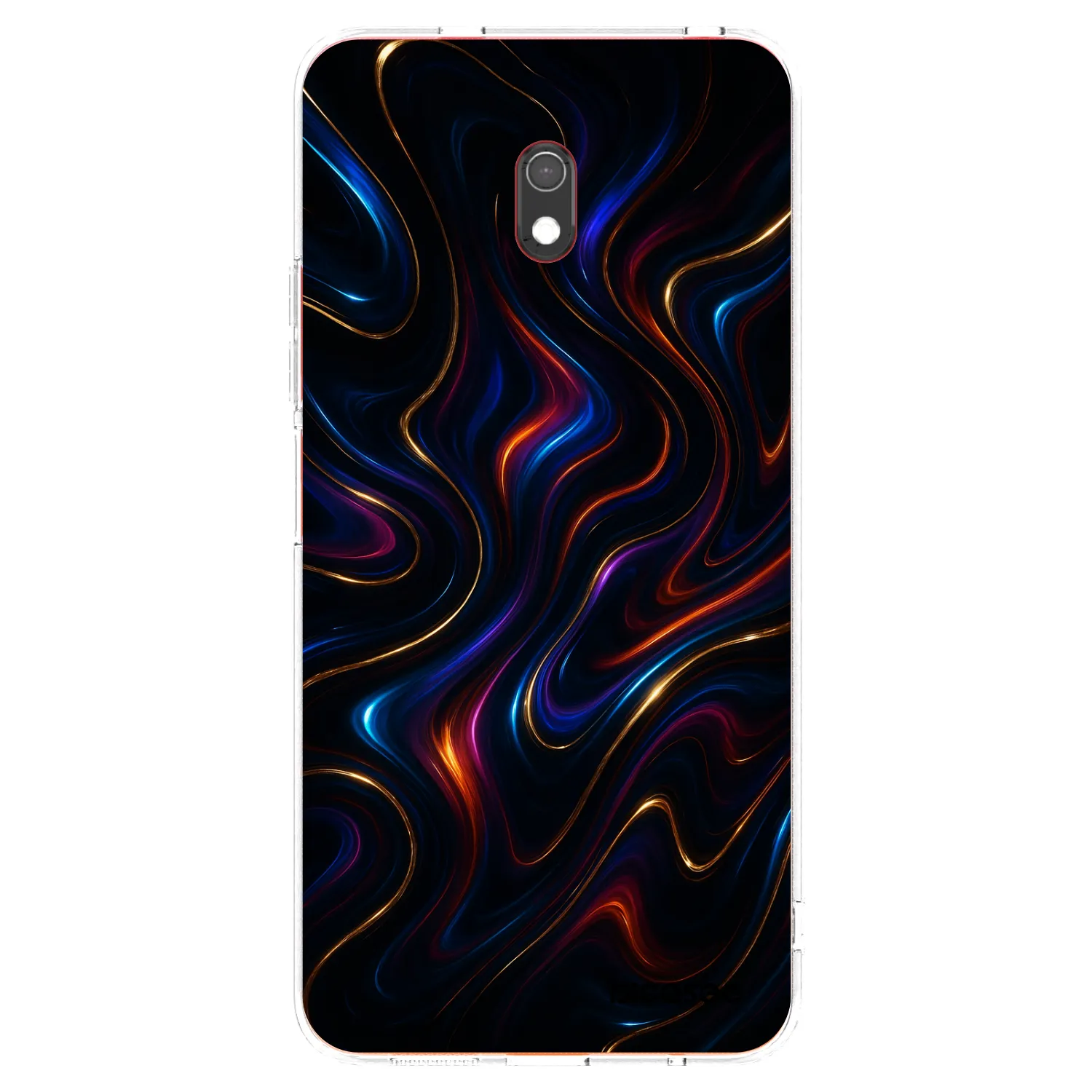 Picasee Xiaomi Redmi 8A Hülle - Transparentes Silikon - Noir