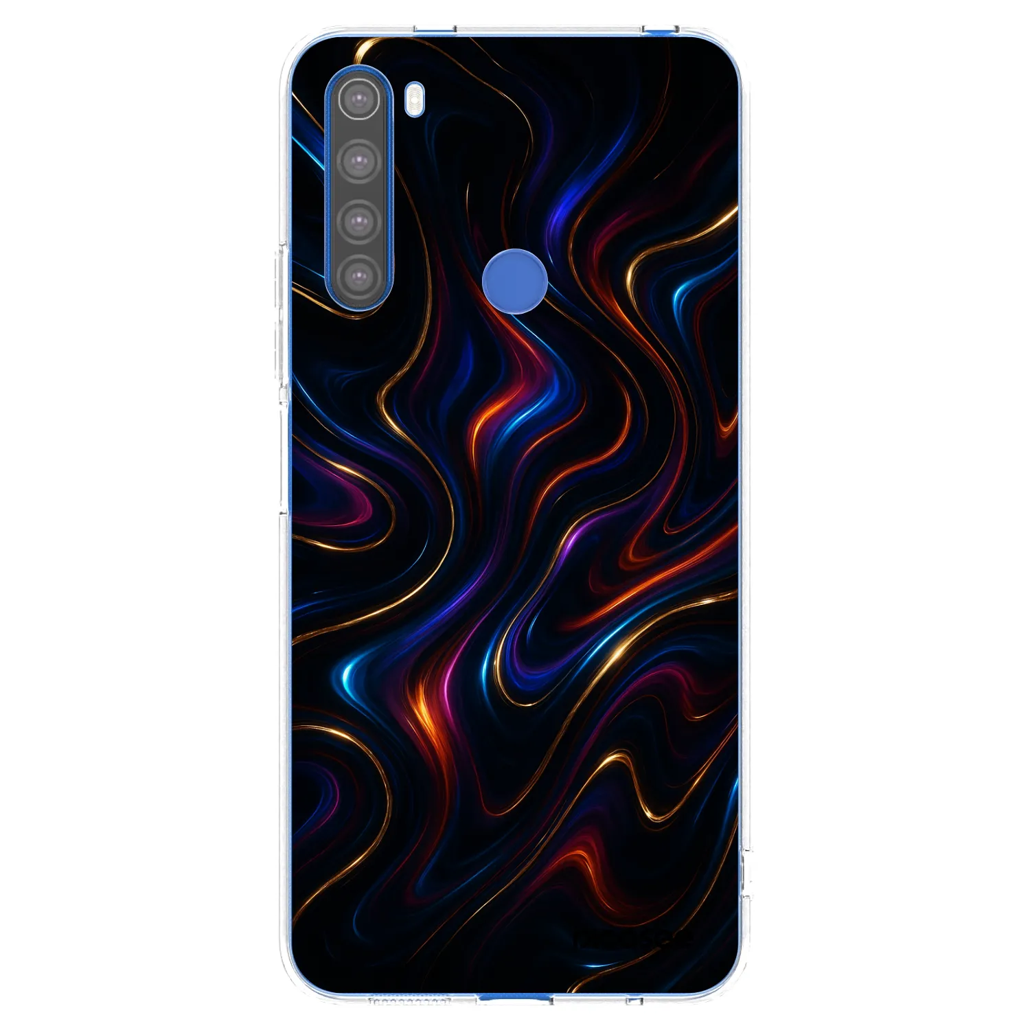 Picasee Xiaomi Redmi Note 8T Hülle - Transparentes Silikon - Noir