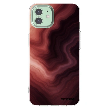 Picasee Apple iPhone 12 Hülle - Transparentes Silikon - Rouge