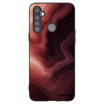 Picasee Realme 5 Hülle - Schwarzes Silikon - Rouge