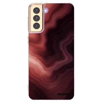Picasee Samsung Galaxy S21+ 5G G996F Hülle - Transparentes Silikon - Rouge