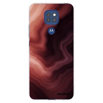 Picasee Motorola Moto G9 Play Hülle - Transparentes Silikon - Rouge