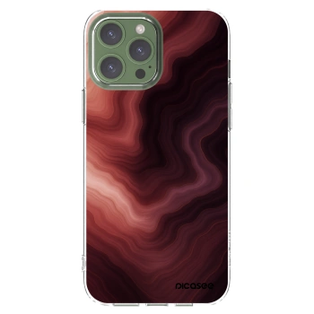 Picasee Apple iPhone 13 Pro Max Hülle - Transparentes Silikon - Rouge