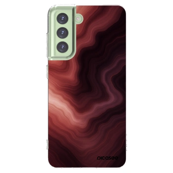 Picasee Samsung Galaxy S21 FE 5G Hülle - Transparentes Silikon - Rouge