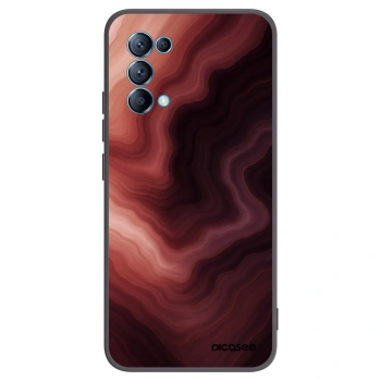 Picasee OPPO Reno 5 5G Hülle - Schwarzes Silikon - Rouge