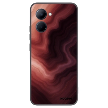 Picasee Realme C33 (2023) Hülle - Schwarzes Silikon - Rouge