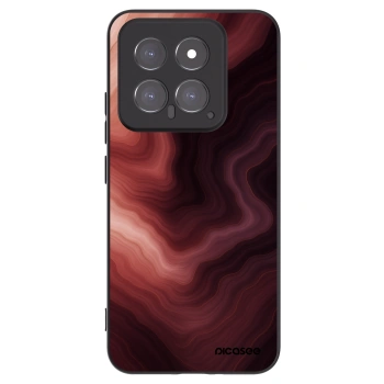 Picasee Xiaomi 14 Hülle - Schwarzes Silikon - Rouge