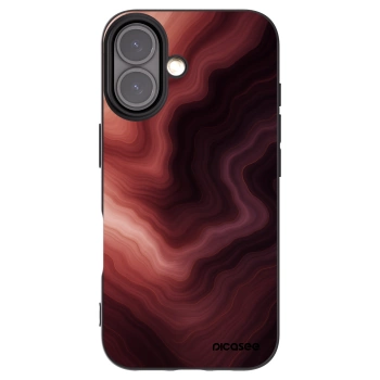 Picasee Apple iPhone 16 Hülle - Schwarzes Silikon - Rouge