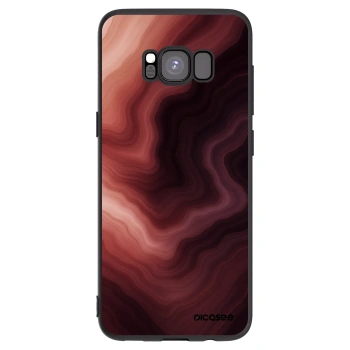 Picasee Samsung Galaxy S8 G950F Hülle - Schwarzes Silikon - Rouge