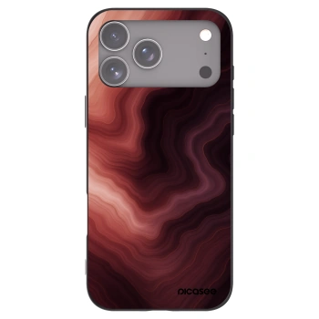 Picasee Apple iPhone 17 Pro Max Hülle - Schwarzes Silikon - Rouge