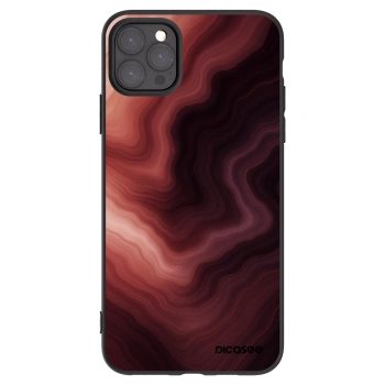Picasee Apple iPhone 11 Pro Max Hülle - Schwarzes Silikon - Rouge