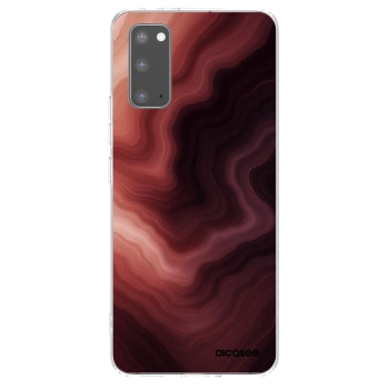 Picasee Samsung Galaxy S20 G980F Hülle - Transparentes Silikon - Rouge