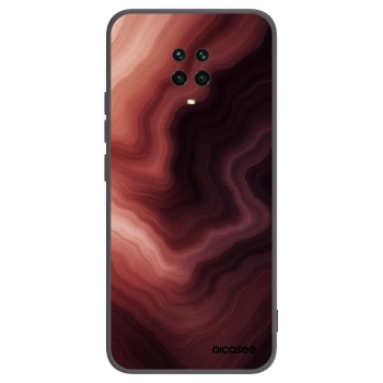 Picasee Xiaomi Redmi Note 9 Pro Hülle - Schwarzes Silikon - Rouge