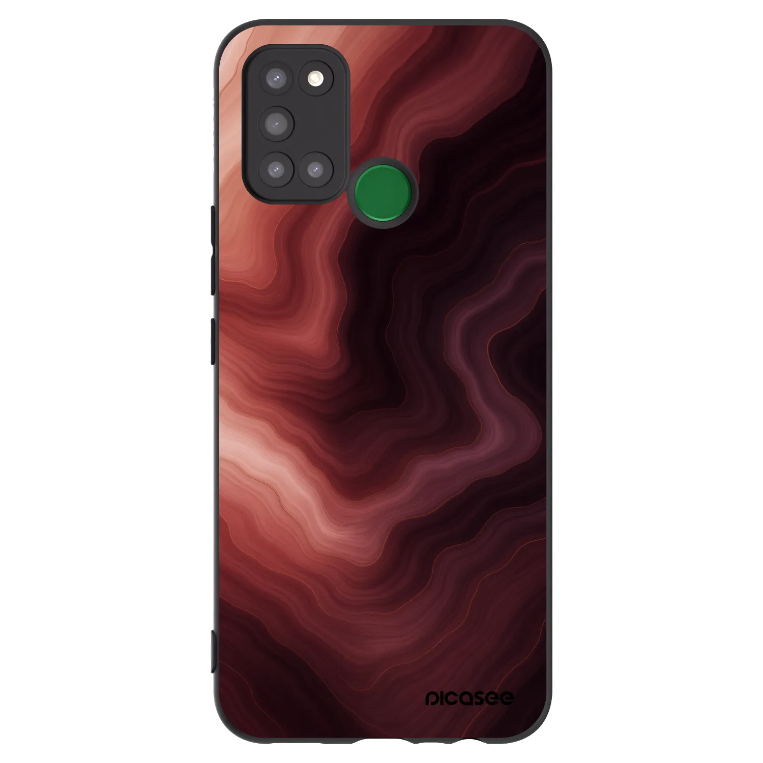 Picasee Realme 7i Hülle - Schwarzes Silikon - Rouge