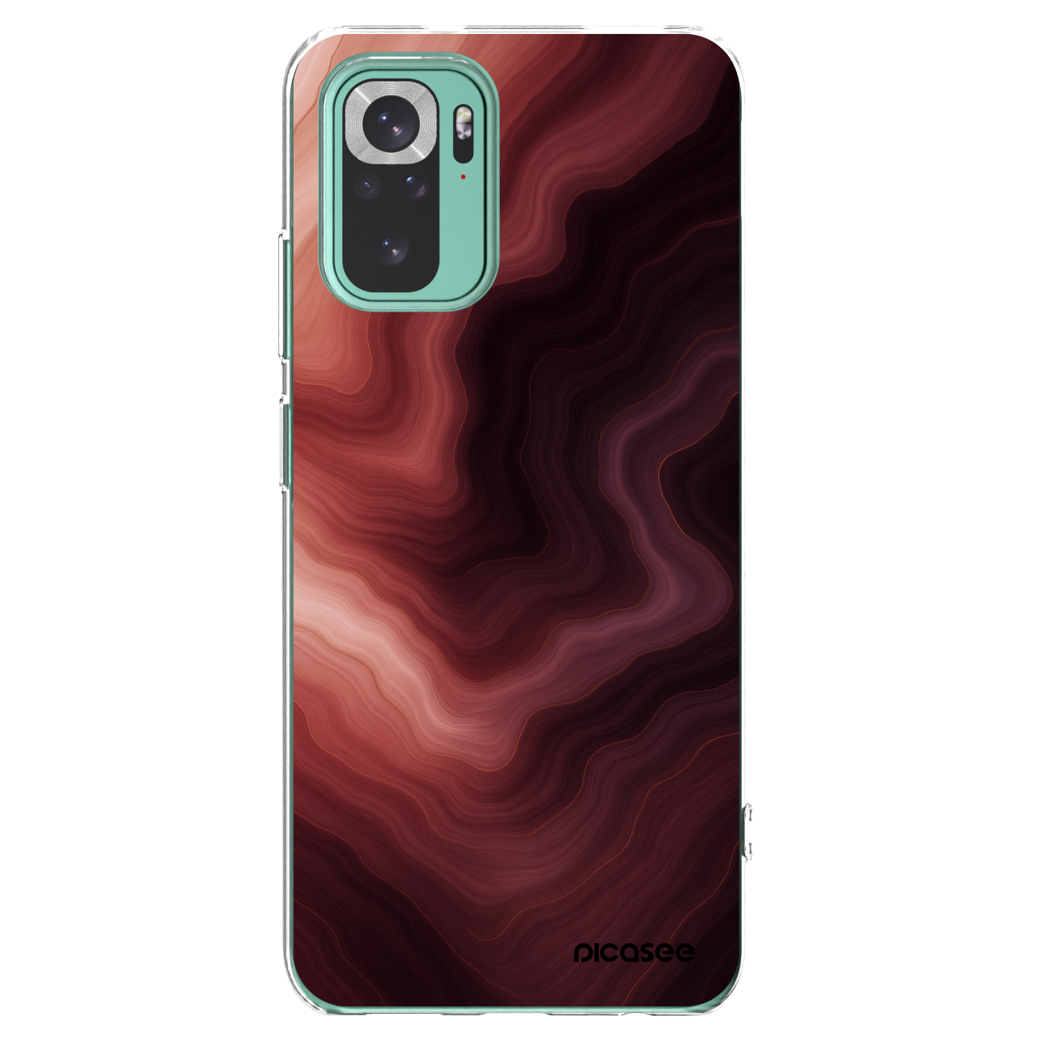 Picasee Xiaomi Redmi Note 10 Pro Hülle - Transparentes Silikon - Rouge