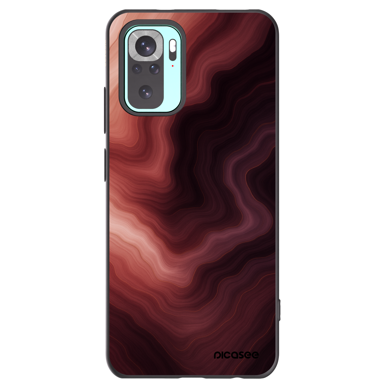 Picasee Xiaomi Redmi Note 10 Pro Hülle - Schwarzes Silikon - Rouge