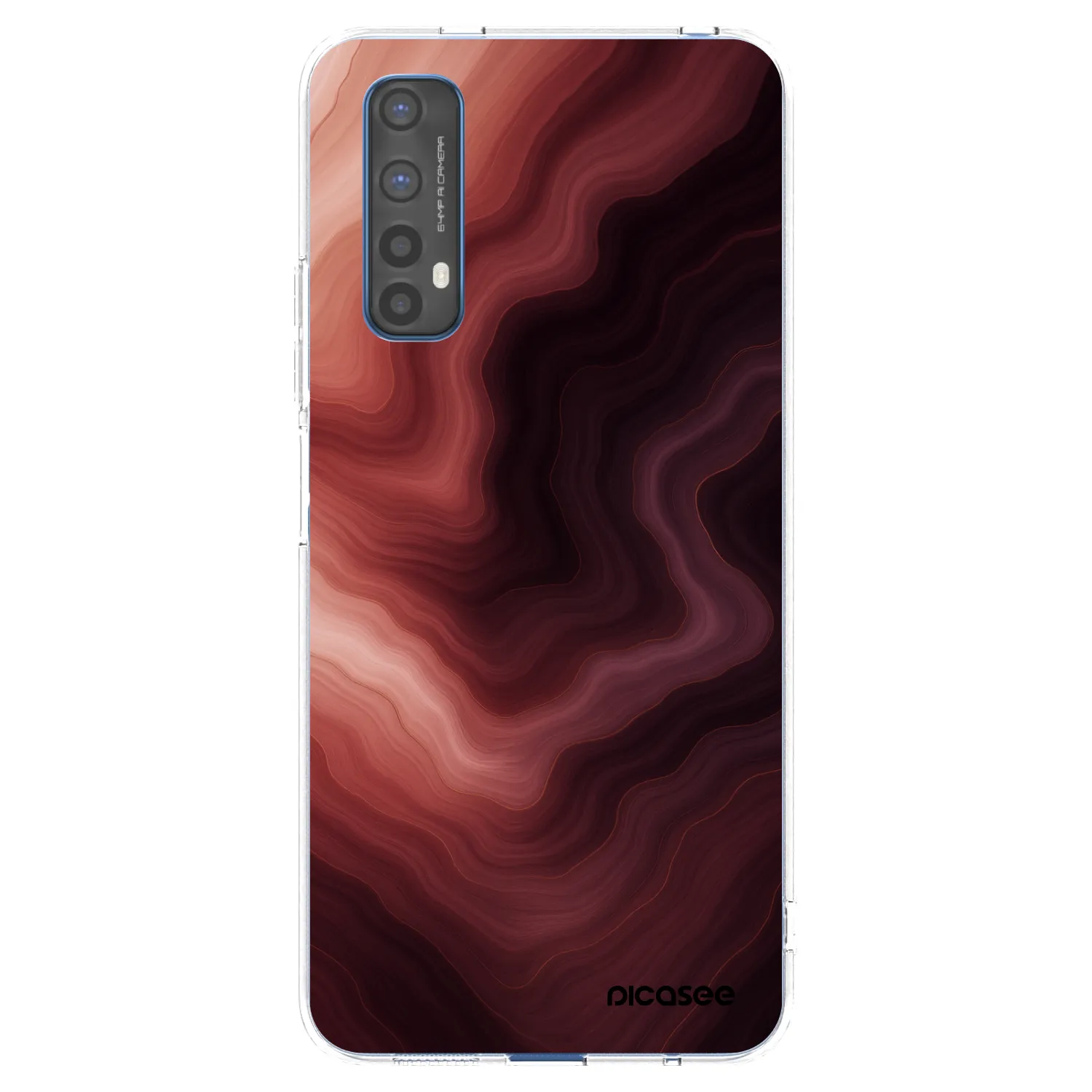 Picasee Realme 7 Hülle - Transparentes Silikon - Rouge